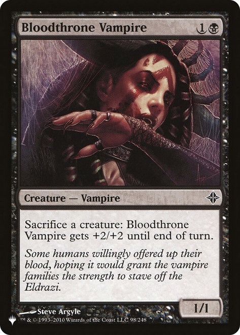 Bloodthrone Vampire\nPlaneswalker Symbol Reprints\nSingle\nMagic The Gathering