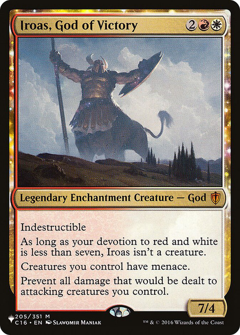 Iroas, God of Victory\nPlaneswalker Symbol Reprints\nSingle\nMagic The Gathering
