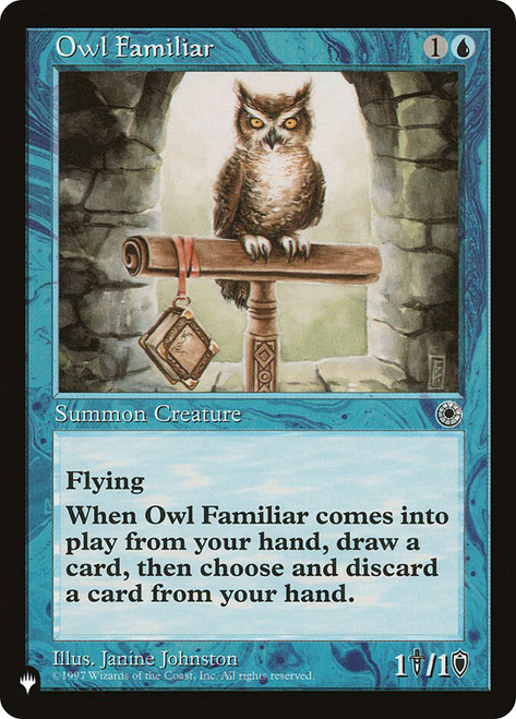 Owl Familiar\nPlaneswalker Symbol Reprints\nSingle\nMagic The Gathering