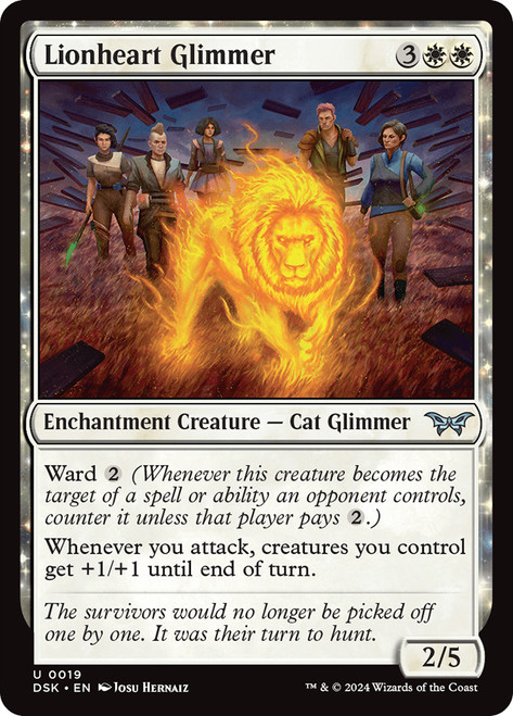Lionheart Glimmer\nDuskmourn: House of Horror\nSingle\nMagic The Gathering