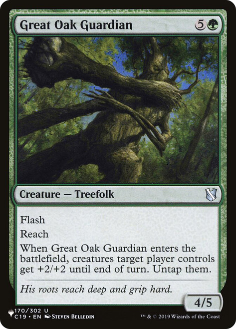 Great Oak Guardian\nPlaneswalker Symbol Reprints\nSingle\nMagic The Gathering
