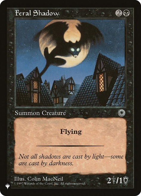 Feral Shadow\nPlaneswalker Symbol Reprints\nSingle\nMagic The Gathering