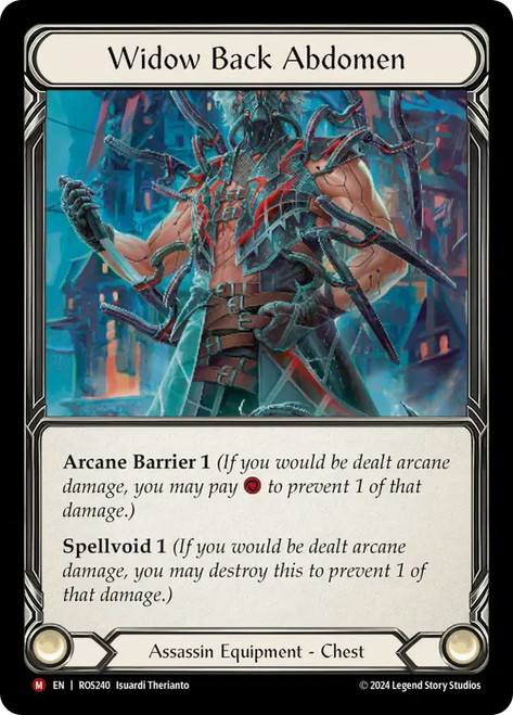 Widow Back Abdomen Singles