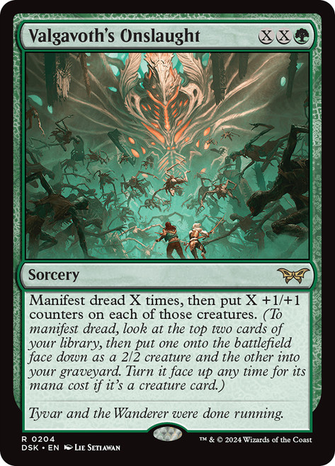 Valgavoth's Onslaught\nDuskmourn: House of Horror\nSingle\nMagic The Gathering