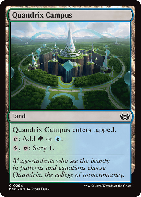 Quandrix Campus\nDuskmourn: House of Horror Commander\nSingle\nMagic The Gathering