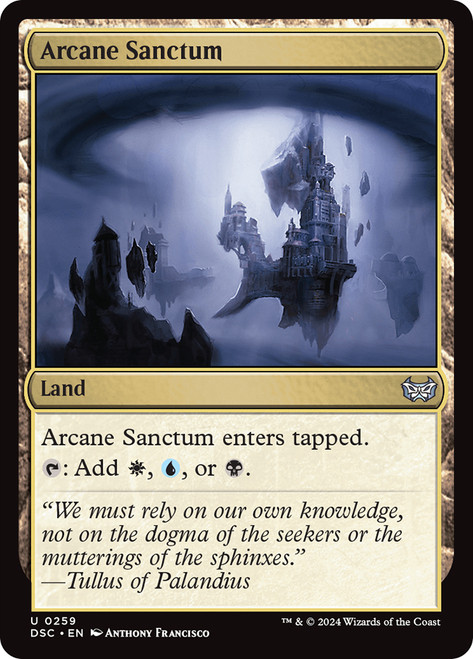 Arcane Sanctum\nDuskmourn: House of Horror Commander\nSingle\nMagic The Gathering
