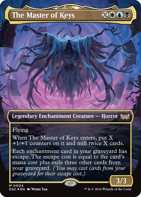 The Master of Keys (Borderless)\nDuskmourn: House of Horror Commander - Variants\nSingle\nMagic The Gathering