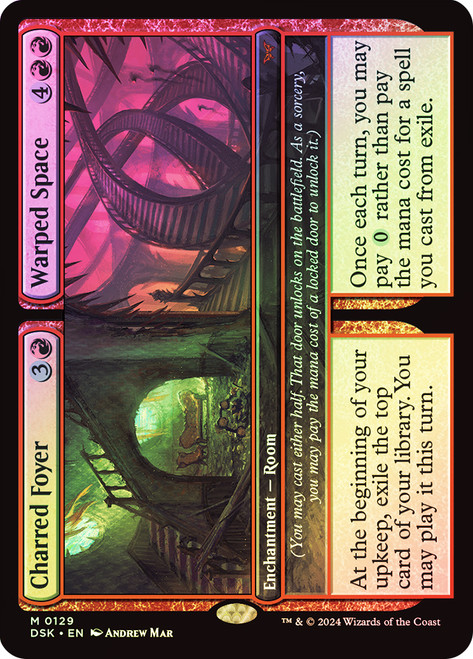 Charred Foyer // Warped Space\nDuskmourn: House of Horror\nSingle\nMagic The Gathering