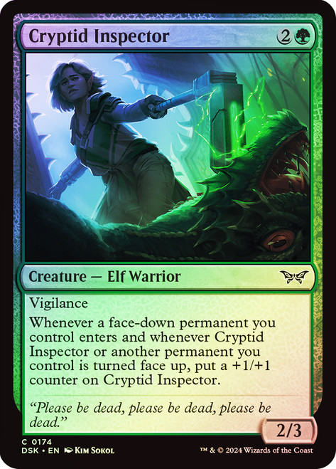 Cryptid Inspector\nDuskmourn: House of Horror\nSingle\nMagic The Gathering