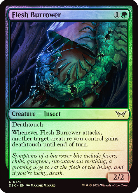 Flesh Burrower\nDuskmourn: House of Horror\nSingle\nMagic The Gathering