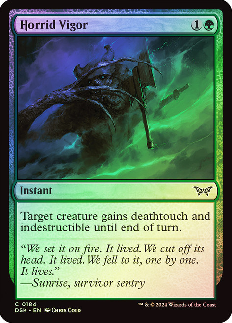 Horrid Vigor\nDuskmourn: House of Horror\nSingle\nMagic The Gathering