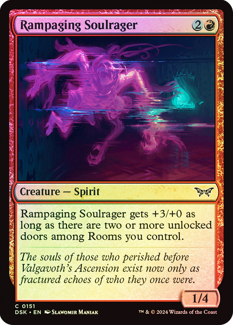 Rampaging Soulrager\nDuskmourn: House of Horror\nSingle\nMagic The Gathering