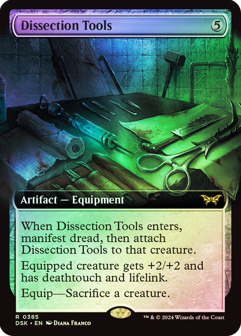 Dissection Tools (Extended Art)\nDuskmourn: House of Horror - Variants\nSingle\nMagic The Gathering