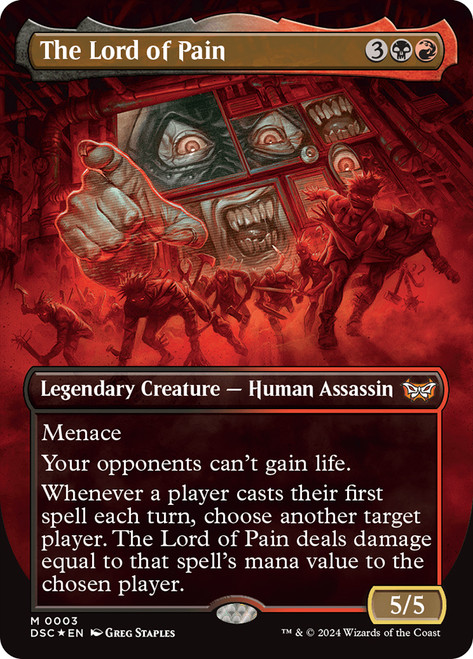 The Lord of Pain (Borderless)\nDuskmourn: House of Horror Commander - Variants\nSingle\nMagic The Gathering