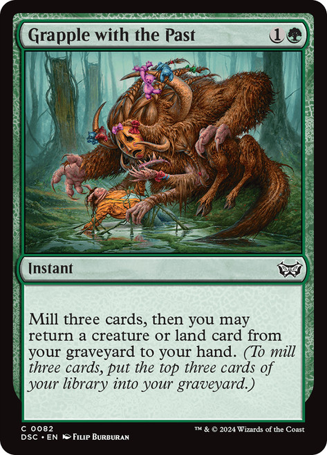 Grapple with the Past\nDuskmourn: House of Horror Commander\nSingle\nMagic The Gathering