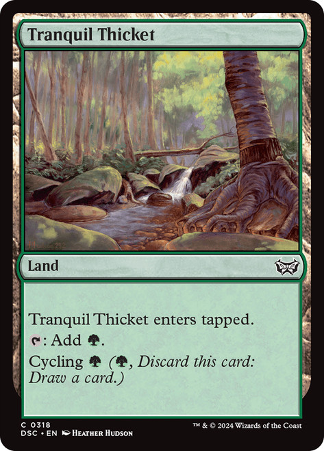 Tranquil Thicket\nDuskmourn: House of Horror Commander\nSingle\nMagic The Gathering