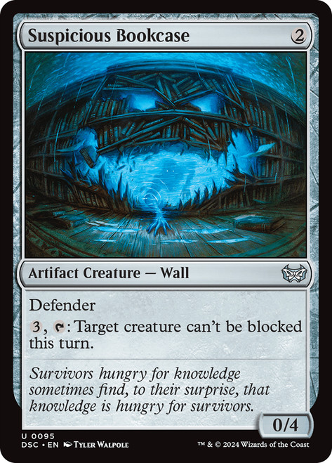 Suspicious Bookcase\nDuskmourn: House of Horror Commander\nSingle\nMagic The Gathering