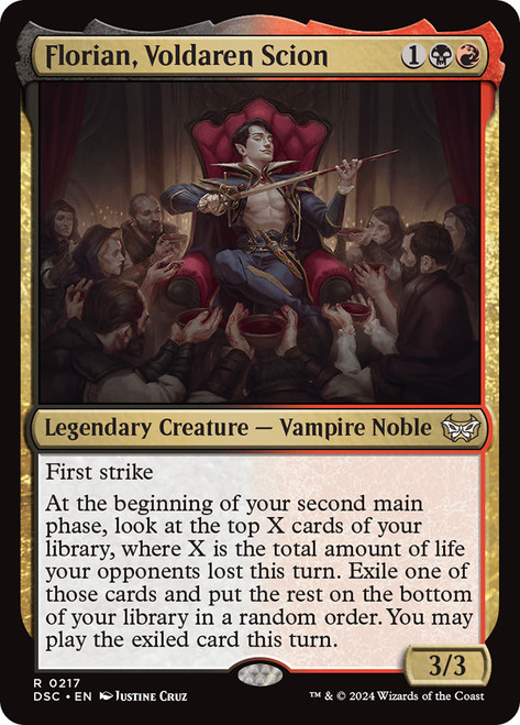 Florian, Voldaren Scion\nDuskmourn: House of Horror Commander\nSingle\nMagic The Gathering
