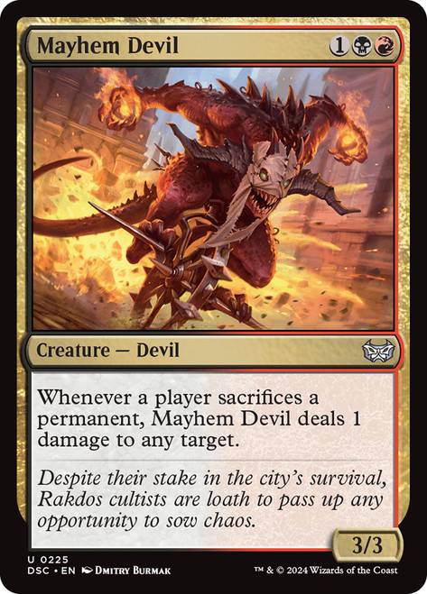 Mayhem Devil\nDuskmourn: House of Horror Commander\nSingle\nMagic The Gathering
