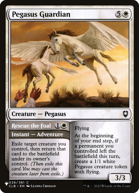 Pegasus Guardian // Rescue the Foal\nPlaneswalker Symbol Reprints\nSingle\nMagic The Gathering