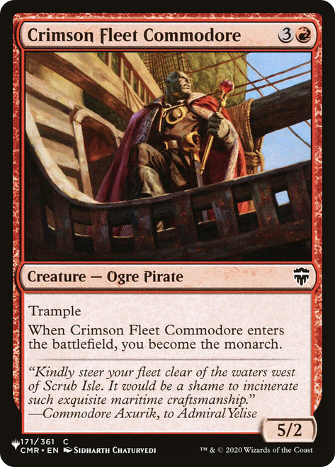 Crimson Fleet Commodore\nPlaneswalker Symbol Reprints\nSingle\nMagic The Gathering