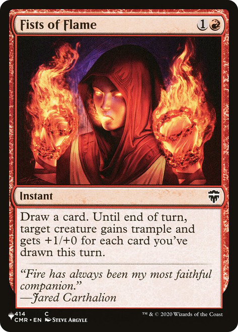 Fists of Flame\nPlaneswalker Symbol Reprints\nSingle\nMagic The Gathering