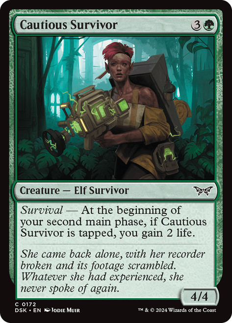 Cautious Survivor\nDuskmourn: House of Horror\nSingle\nMagic The Gathering