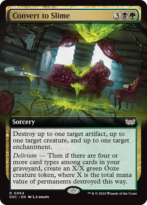 Convert to Slime (Extended Art)\nDuskmourn: House of Horror Commander - Variants\nSingle\nMagic The Gathering