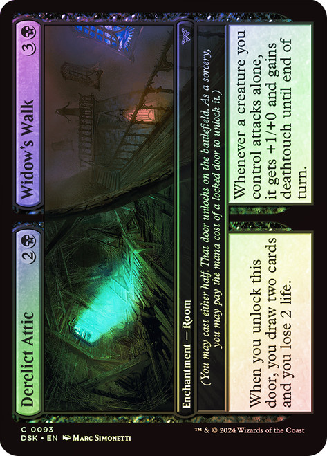 Derelict Attic // Widow's Walk\nDuskmourn: House of Horror\nSingle\nMagic The Gathering