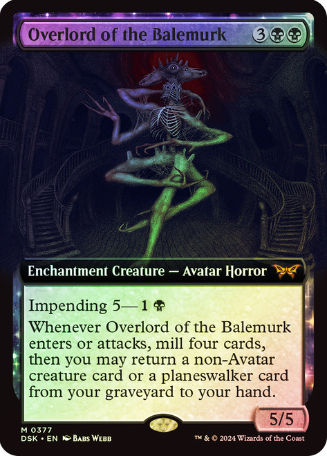Overlord of the Balemurk (Extended Art)\nDuskmourn: House of Horror - Variants\nSingle\nMagic The Gathering