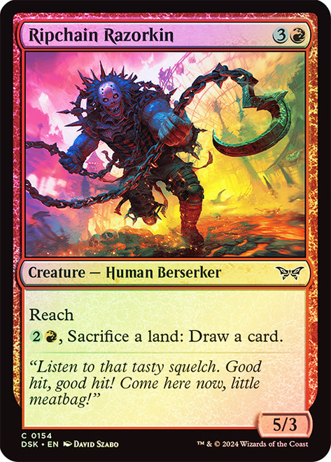 Ripchain Razorkin\nDuskmourn: House of Horror\nSingle\nMagic The Gathering