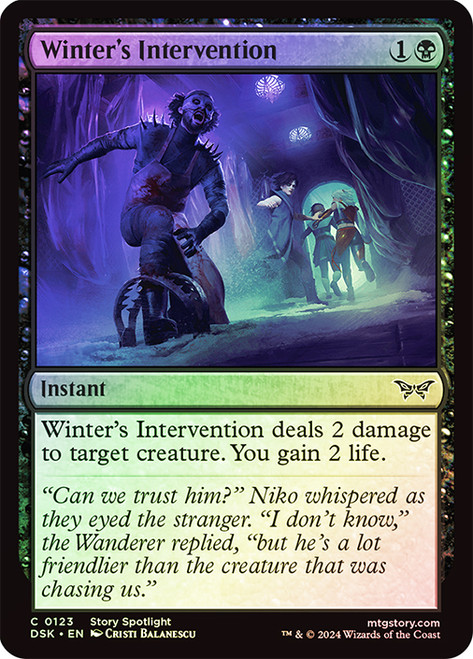 Winter's Intervention\nDuskmourn: House of Horror\nSingle\nMagic The Gathering