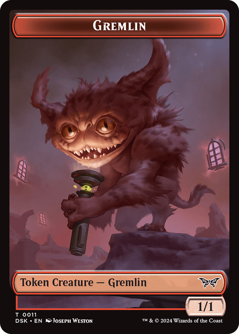 {Gremlin Token}\nDuskmourn: House of Horror\nSingle\nMagic The Gathering
