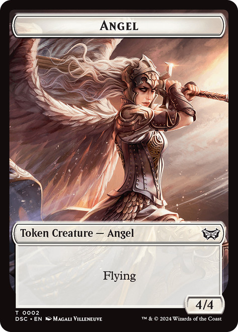 {Angel Token} // {Glimmer Token}\nDuskmourn: House of Horror Commander\nSingle\nMagic The Gathering
