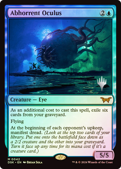 Abhorrent Oculus (Promo Pack) (Duskmourn: House of Horror)\nPromo: Planeswalker Stamped\nSingle\nMagic The Gathering