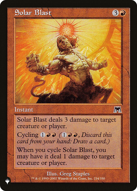 Solar Blast\nPlaneswalker Symbol Reprints\nSingle\nMagic The Gathering