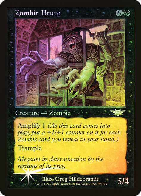Zombie Brute\nLegions\nSingle\nMagic The Gathering