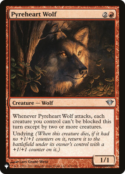 Pyreheart Wolf\nPlaneswalker Symbol Reprints\nSingle\nMagic The Gathering