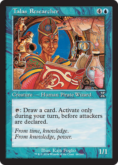 Talas Researcher (Mystery Booster 2) (Masters Edition IV)\nPromo: General\nSingle\nMagic The Gathering