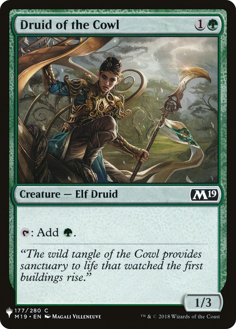 Druid of the Cowl\nPlaneswalker Symbol Reprints\nSingle\nMagic The Gathering
