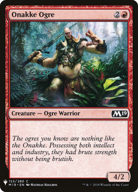 Onakke Ogre\nPlaneswalker Symbol Reprints\nSingle\nMagic The Gathering