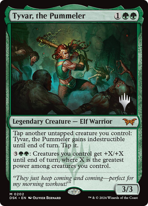 Tyvar, the Pummeler (Promo Pack) (Duskmourn: House of Horror)\nPromo: Planeswalker Stamped\nSingle\nMagic The Gathering