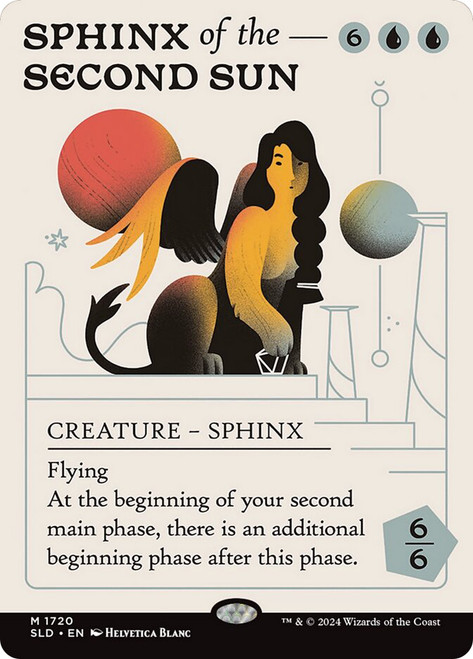 Sphinx of the Second Sun (Secret Lair) (Borderless)\nPromo: General\nSingle\nMagic The Gathering