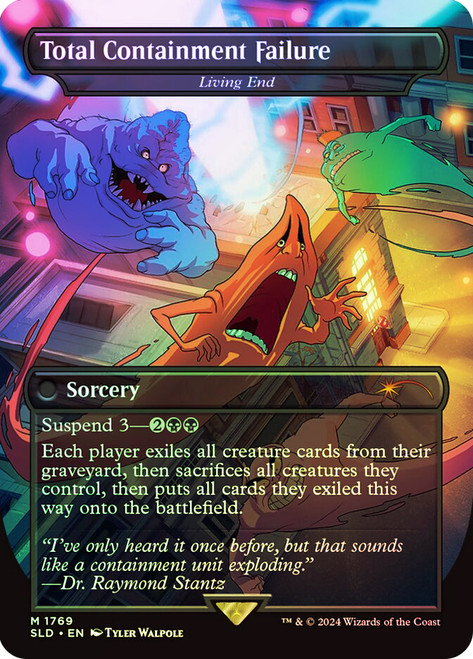 Living End (Total Containment Failure) (Ghostbusters) (Secret Lair) (Borderless)\nPromo: General\nSingle\nMagic The Gathering
