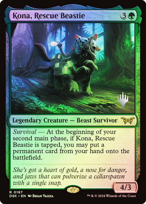 Kona, Rescue Beastie (Promo Pack) (Duskmourn: House of Horror