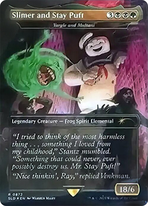 Yargle and Multani (Slimer and Stay Puft) (Ghostbusters) (Secret Lair) (Borderless)\nPromo: General\nSingle\nMagic The Gathering
