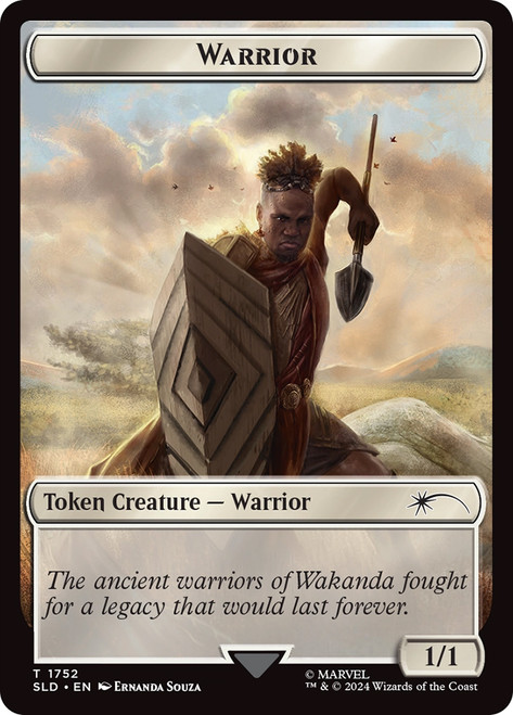 {Warrior Token} (Marvel) (Secret Lair) (Borderless)\nPromo: General\nSingle\nMagic The Gathering