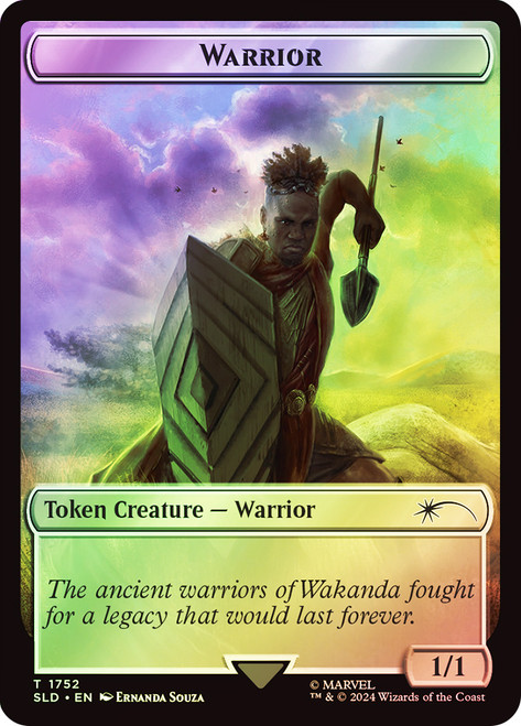 {Warrior Token} (Marvel) (Secret Lair) (Borderless)\nPromo: General\nSingle\nMagic The Gathering