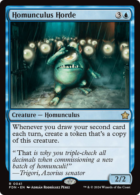 Homunculus Horde\nFoundations\nSingle\nMagic The Gathering