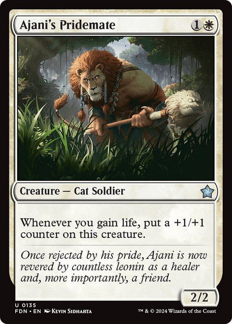 Ajani's Pridemate\nFoundations\nSingle\nMagic The Gathering